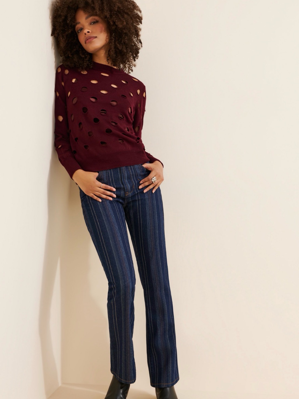 Bind Off Sweater Degen Red